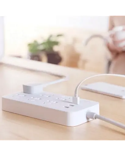 Сетевой фильтр Xiaomi Power Strip 6 розеток 1.8m CXB6-1QM - фото 4