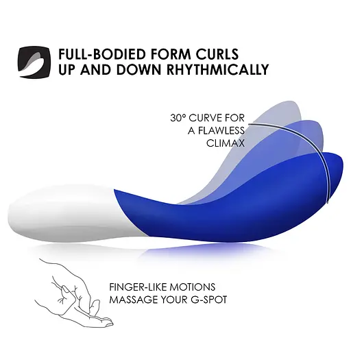 Вібратор Lelo Mona Wave 19.5 см синій - фото 4