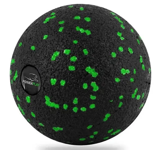 Набір для масажу та йоги PowerPlay PP_4096 (Ролик 33*14 + 2-ва мячі) Green + гумка 5.5 кг (PP_4096_Green) - фото 3