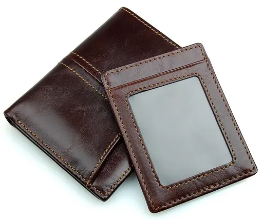 Мужской кожаный кошелек Vintage 9.5x12.5 см acs0015360 - фото 6