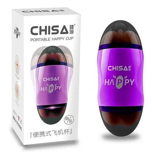 Подвійний мастурбатор Chisa Happy Cup Mouth Ass тілесний - фото 4