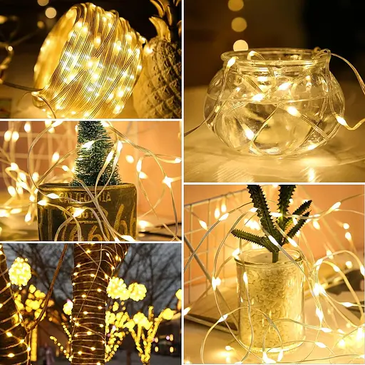 Гирлянда Lezonic 220 LED Fairy Lights Outdoor Power, 8 м/8 режимов, ПВХ Fairy Lights с дистанционным управлением - фото 6