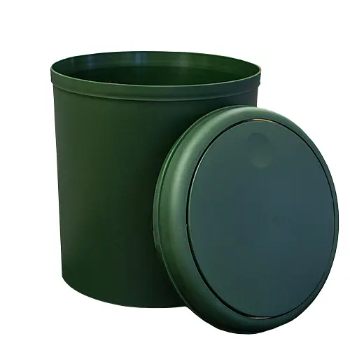 Відро для сміття 5 л зелене (08348) - фото 2
