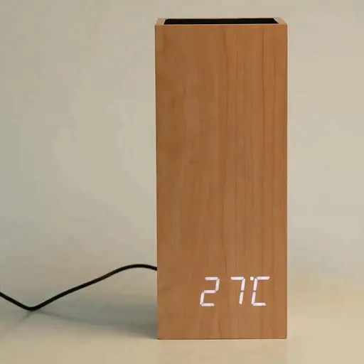 Ваза-часы для сухих цветов под дерево - фото 3