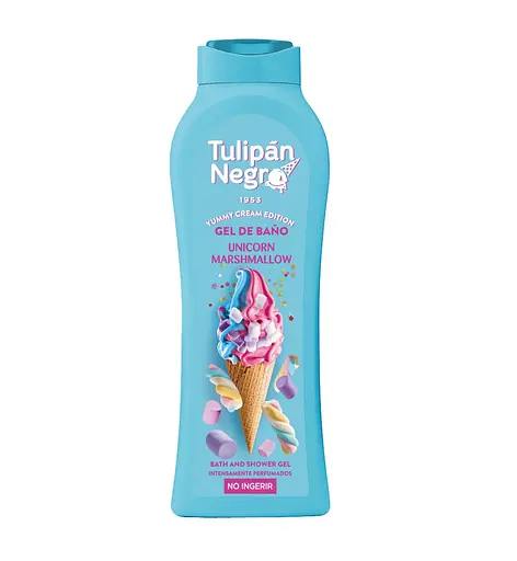 Гель для душа Yummy Cream Зефирный единорог Tulipan Negro 650 мл - фото 1