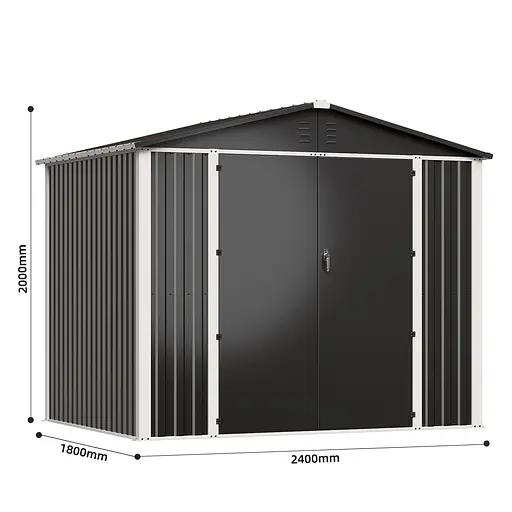 Хозблок-сарай металлический DS-03 CUSTOMIZED (200х240х180см.)   - фото 2