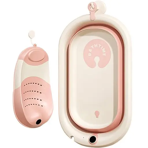 Ванная детская Дом складная и горка WN-1-7 розовая (33517) - фото 1