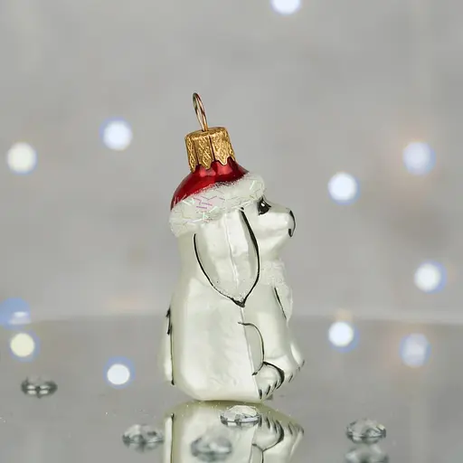 Ялинкова прикраса Санта Шоп Святковий песик скло (4820001180121) - фото 2