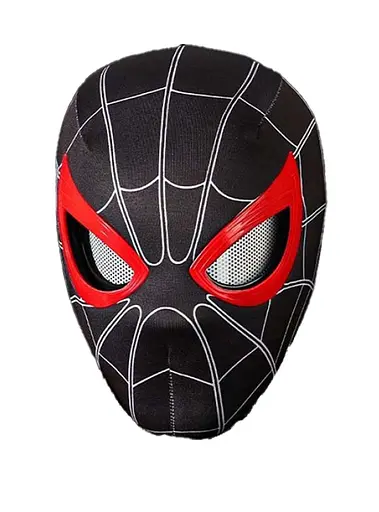 Маска 334C Людина Павук, рухома деталь, блискавка, застібка, світло, в коробці (6903317701476) - фото 1