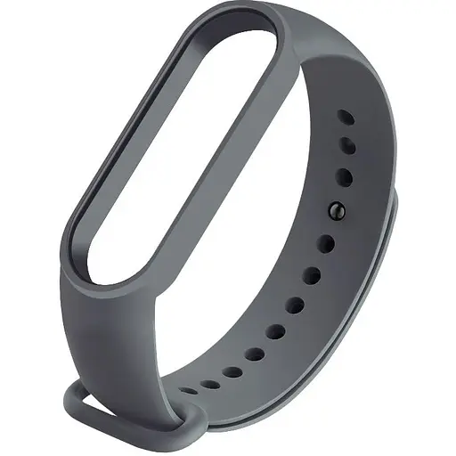 Ремешок для фитнес-браслета Lemfo для Xiaomi Mi Band 5, 6, 7 темно-серый