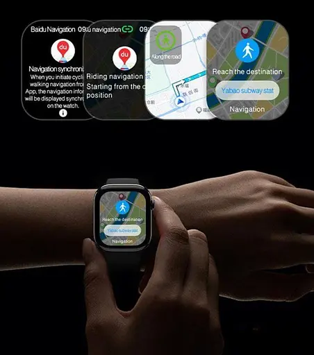 Смарт-часы HK10 Pro Max бежевые - фото 5