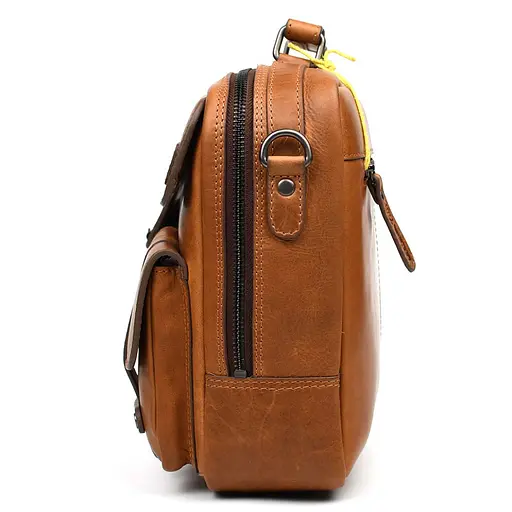 Чоловіча шкіряна сумка Hill&Burry 27х23х7 см sum0026068 - фото 3