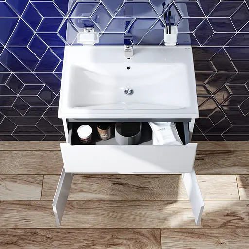 Тумба подвесная AM.PM X-Joy 65 см с умывальником M85-FHX0653-WC0653WG38 - фото 3