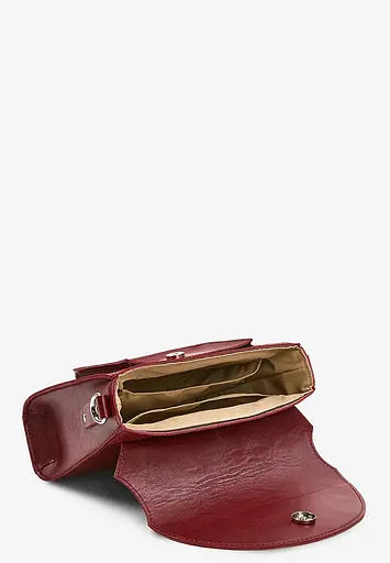 Жіноча шкіряна сумка Liv бордова - фото 8