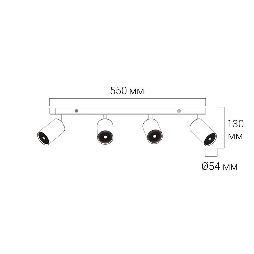 Спот Ledcoin ML314-4 під лампу білий - фото 3