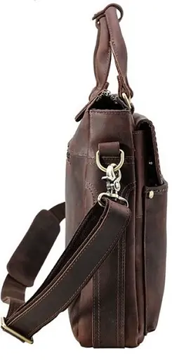 Чоловіча шкіряна сумка Vintage 44х30х8 см sum0012591 - фото 5