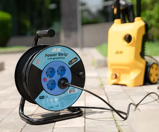 Сетевой удлинитель на катушке 2E CR4315-IP20 REEL 20 м, 4xТипF, 16A - фото 5