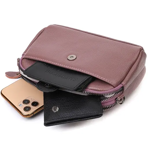 Клатч кожаный женский Vintage 19х12х7 см sum0022726 - фото 6