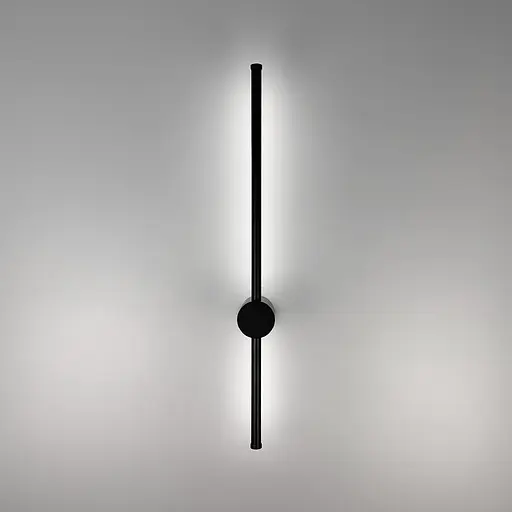 Дизайнерський чорний настінний світильник LED Line F BD 88002/600 BK - фото 4