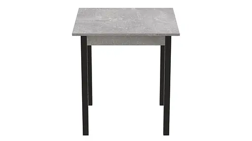 Стол кухонный Ferrum-decor Агата 75x80x80 Черный ДСП Бетон 16мм (FRD-105560)