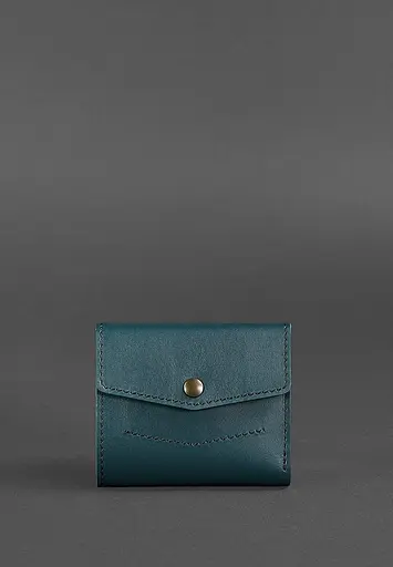 Кожаный женский кошелек 2.1 зеленый - фото 2