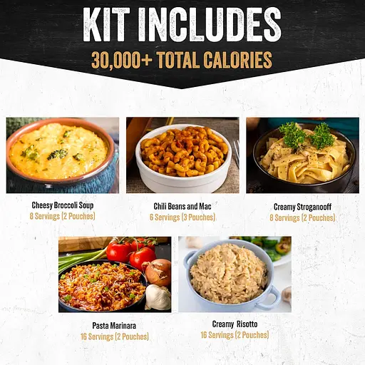 Аварийный рацион питания на 120 порций с длительным сроком годности 25 лет Ready Hour (101089) - фото 5