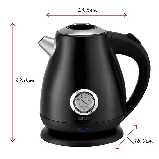 Электрочайник Camry CR 1344 black - фото 5