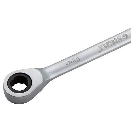 Ключ рожково-накидной Sigma с трещоткой 10 мм CrV satine (6022101) - фото 3