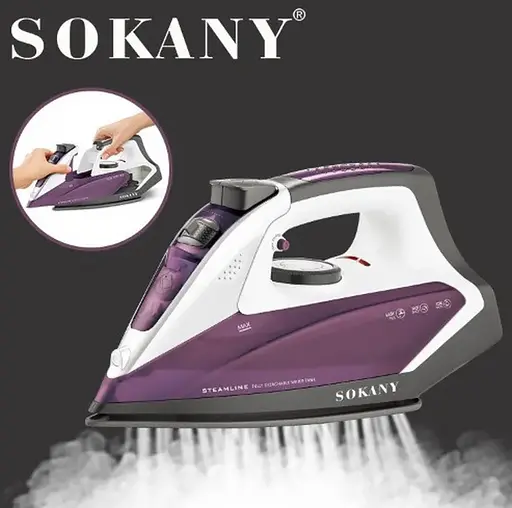 Электрический утюг со съемным баком Sokany AJ-2078 - фото 4