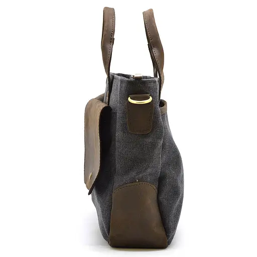 Кожаная мужская сумка TARWA 36х27х10 см sum0026084 - фото 4