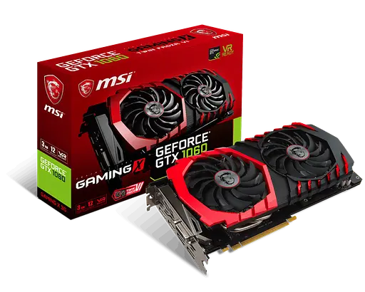 Видеокарта GeForce GTX 1060 3GB MSI Gaming X (GTX 1060 GAMING X 3G) Б/У - фото 2
