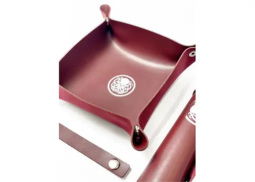 Настольная игра Планета Ігор Лоток для кубиков Ктулху (бургунди) (Dice tray Cthulhu burgundy) (pi-dt003) - фото 10