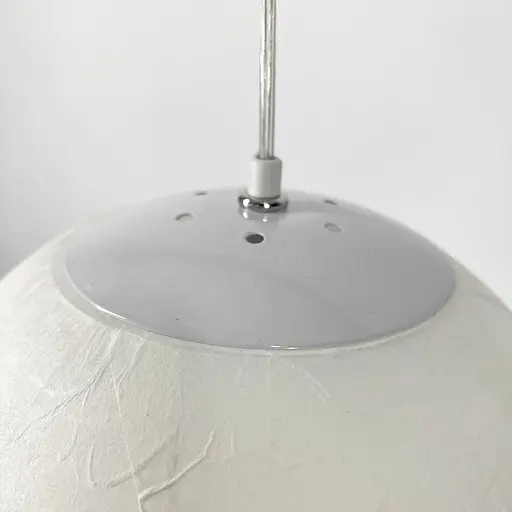 Дизайнерський світильник-куля із імітацією техніки пап'є-маше Ø30 см Line F AK06-300 Білий - фото 5