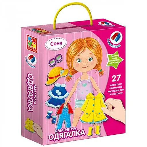Настольная игра Vladi Toys Магнитная одевалка Соня