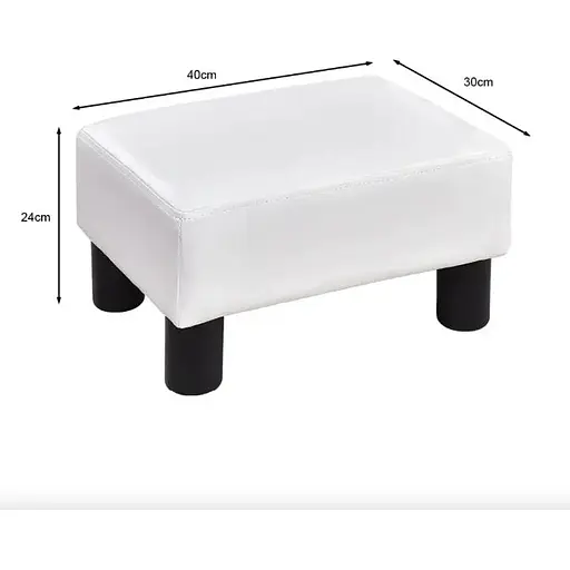 Пуф Costway Rosi екошкіра квадратний - фото 7