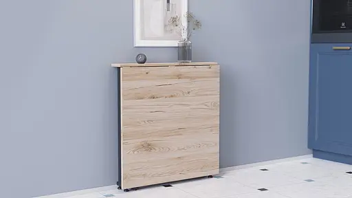 Стіл-книжка трансформер Оріон 1 Ferrum-decor 750x810x730 Чорний метал ДСП Дуб Сан-Марино 16 мм (FRD-104598) - фото 4