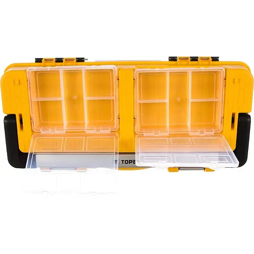 Ящик для инструмента Topex 25" с органайзером на крышке 60x29x33 см (79R129) - фото 2