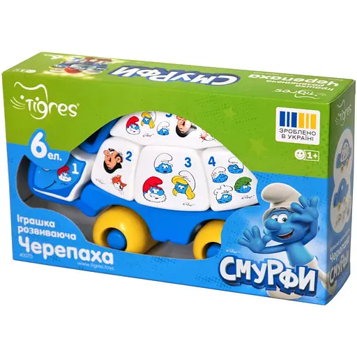 Игрушка развивающая Tigres Смурфы Черепаха (40070)