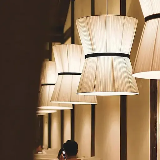 Дизайнерський світильник із полімерним циліндричним абажуром Ø60х72 см Line F MJ240-600 x 720 Білий - фото 1