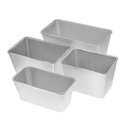Комплект із 4 алюмінієвих форм для випікання хліба Л7 Л12 Л12а Л11, Полімет 83105 - фото 1