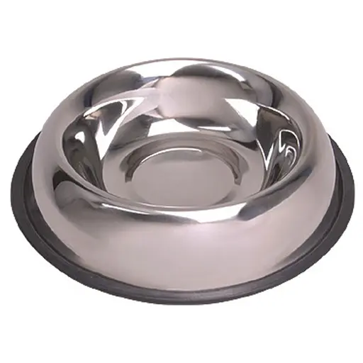 Миска для тварин TatraPet із нержавіючої сталі на гумці 1.8 л 20 см 