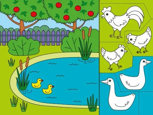 Розфарбовуємо, вирізаємо, клеїмо. Хто пасеться на лузі? - фото 3