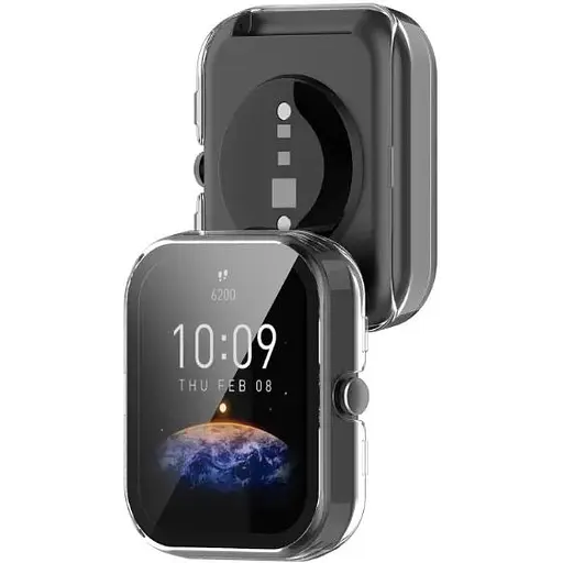 Чехол-накладка DK Пластик Gloss Glass Full Cover для Xiaomi Amazfit Bip 3 / 3 Pro (clear) - фото 2