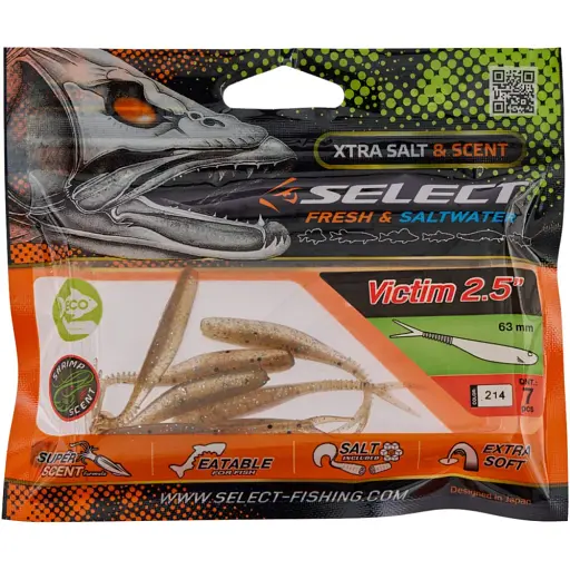 Силікон Select Victim V-Tail 2.5" #214 (7 шт/уп) - фото 2