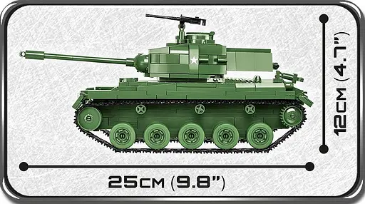 Конструктор COBI M41A3 Walker Bulldog — Американський танк 625 деталей - фото 4
