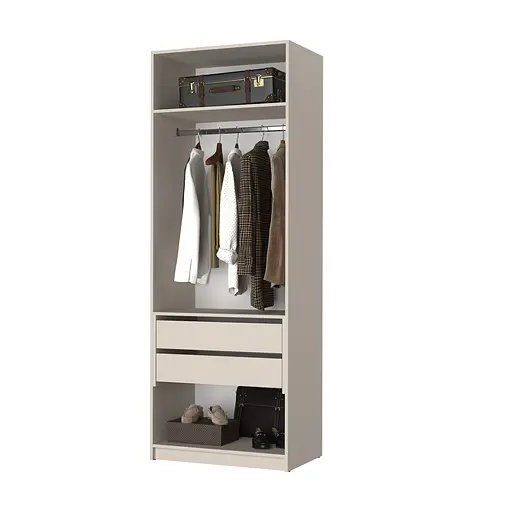 Шафа 2-дверна MebelStar Оскар ДСП BG, блок шухляд 80x52x220 см Дуб сонома (MBS-4467) - фото 2