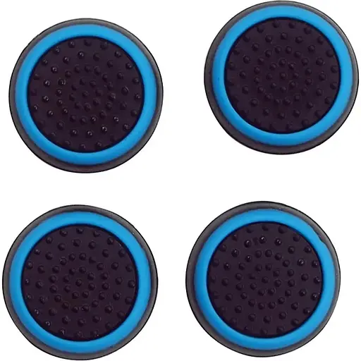 Накладки на стики Thumb Grips 4-pack для PS4-PS5-Xbox Black-Blue [122998]