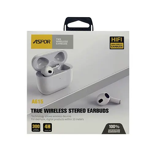 Навушники Aspor A615 (3rd generation) White - фото 2