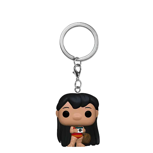 Фигурка-брелок Funko Pop Фанко Поп Лило и Стич Лило с камерой Lilo and Stitch Lilo with camera 4 см LS L 1047 - фото 2