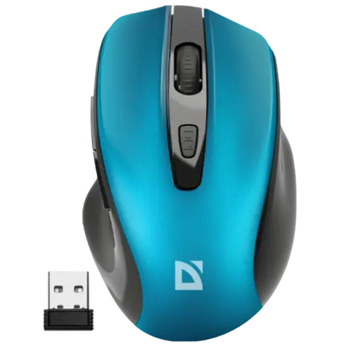 Миша бездротова Defender Prime MB-053 Silent Turquoise (52054)